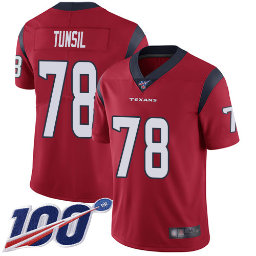 Houston Texans Limited Red Men Laremy Tunsil Alternate Jersey NFL Football #78 100th Season Vapor Untouchable->houston texans->NFL Jersey